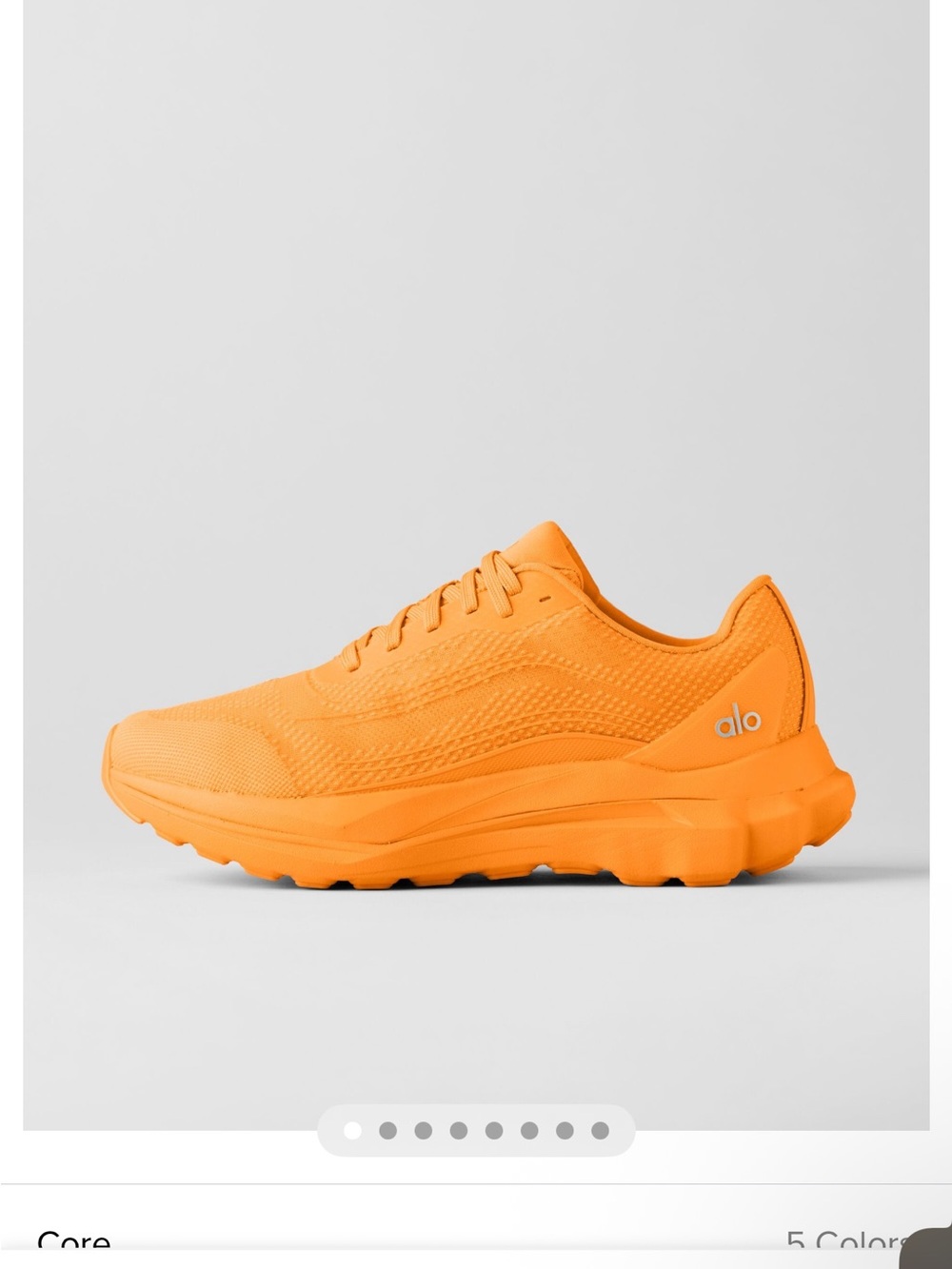ALO Yoga Men's Orange Athletic Running Shoe